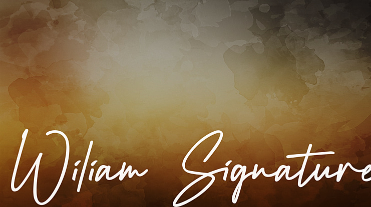 Wiliam Signature Font