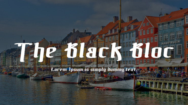 The Black Bloc Font Family