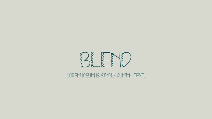 BLEND Font