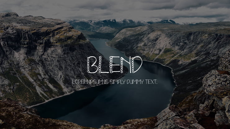 BLEND Font