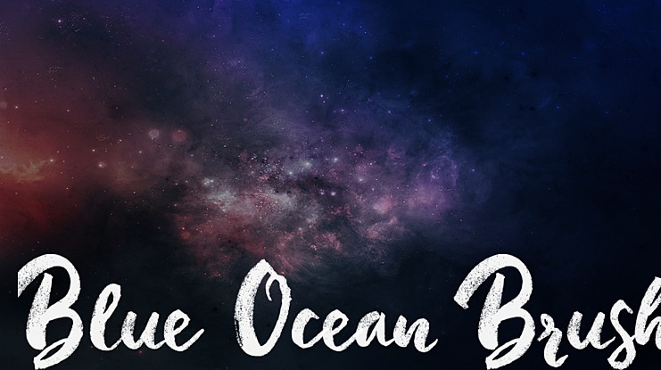 Blue Ocean Brush Font