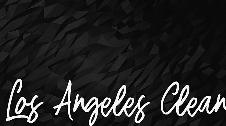 Los Angeles Clean Font