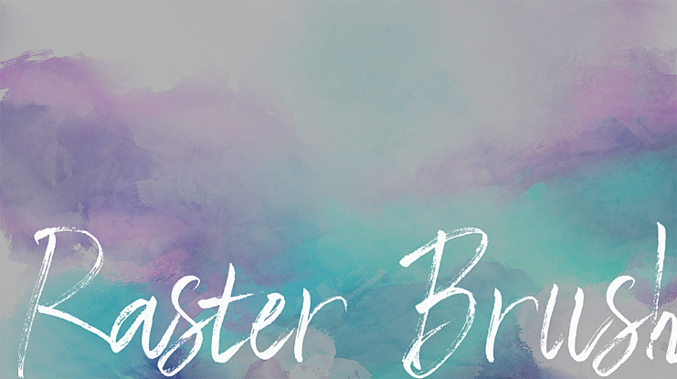 Raster Brush Font