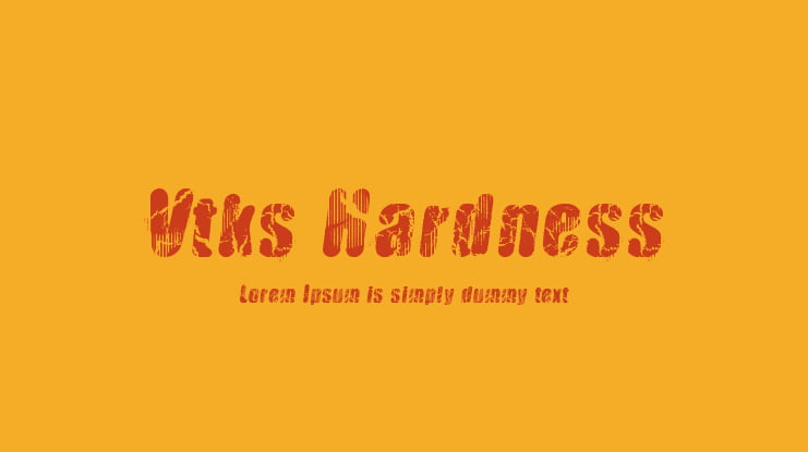 Vtks Hardness Font