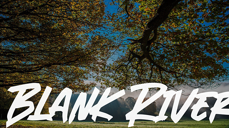 Blank River Font