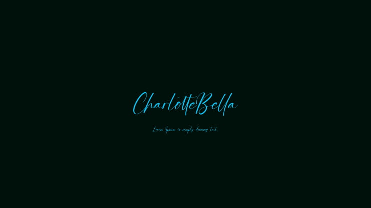 CharlotteBella Font