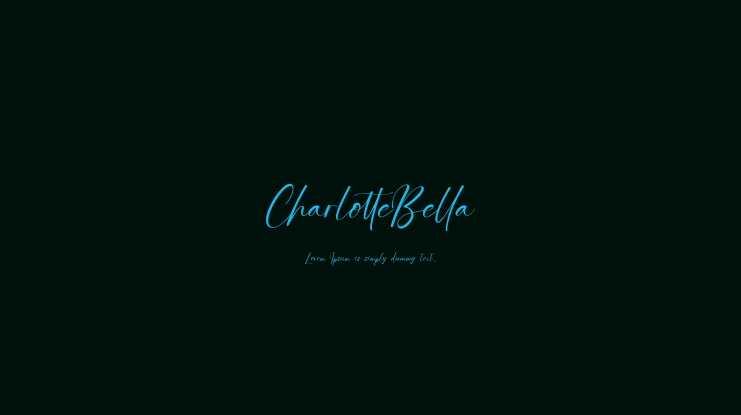 CharlotteBella Font