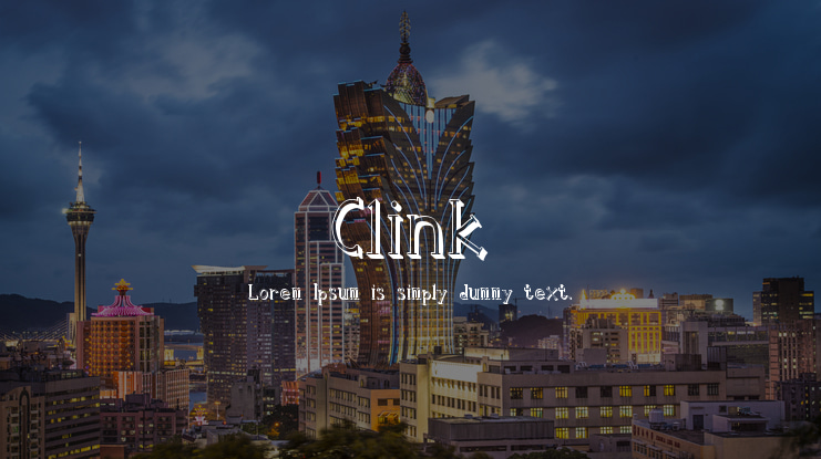 Clink Font Family