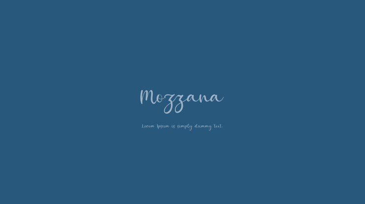 Mozzana Font Family