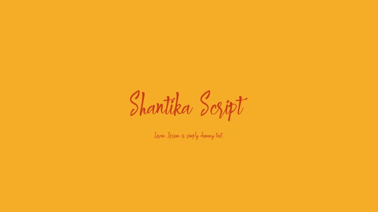 Shantika Script Font