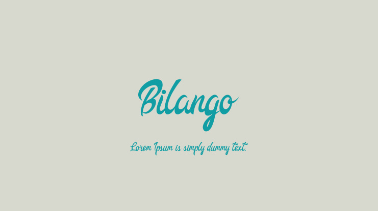 Bilango Font