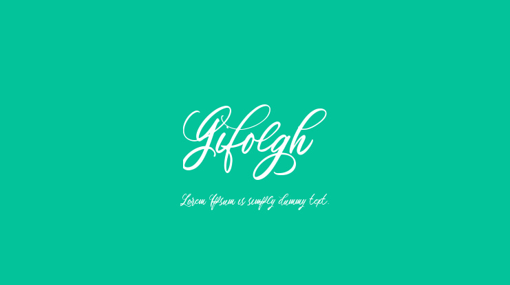 Gifolgh Font