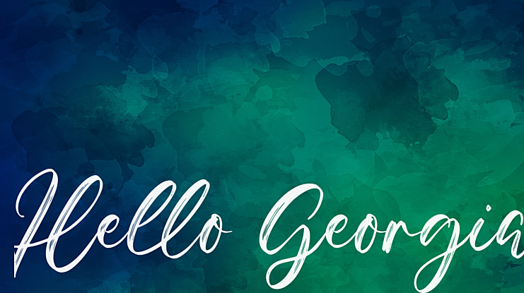Hello Georgia Font
