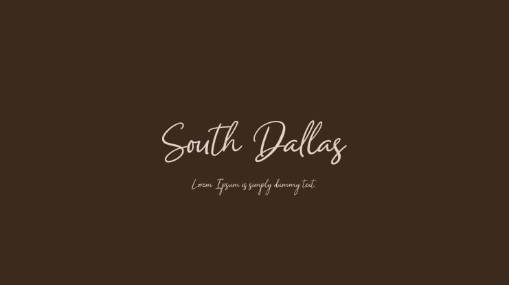 South Dallas Font