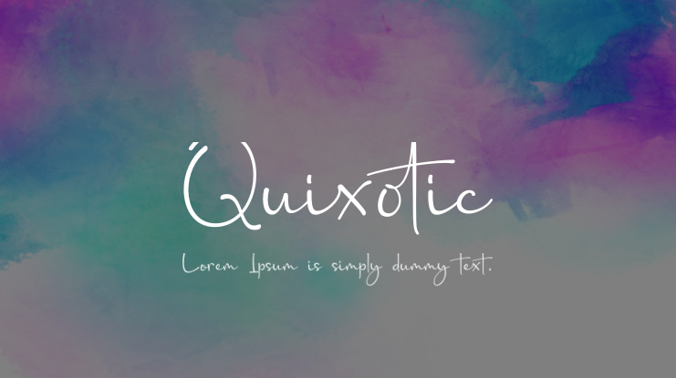 Quixotic Font