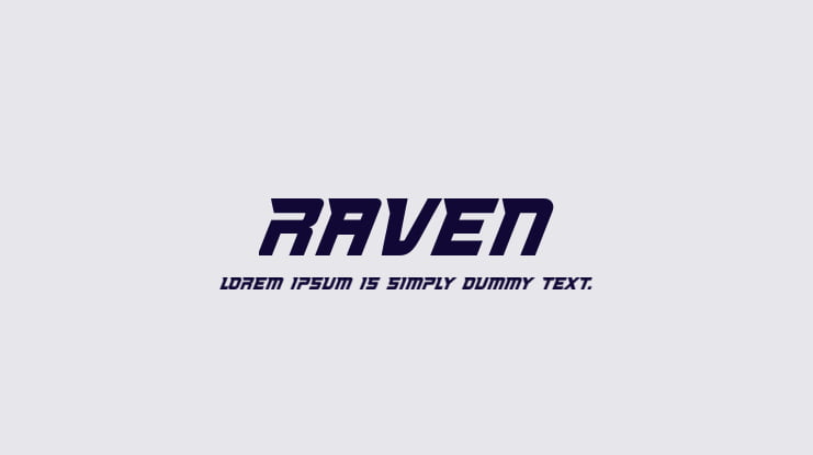 Raven Font