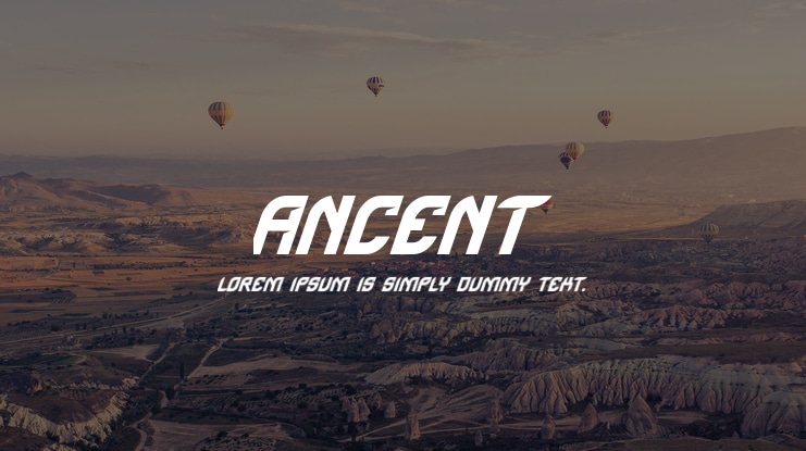 Ancent Font