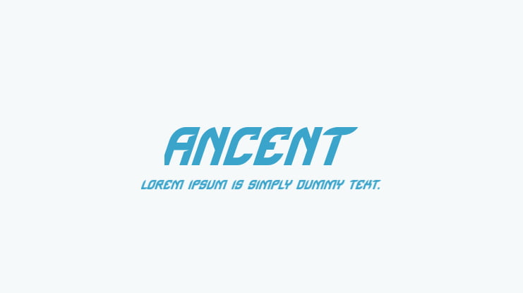 Ancent Font