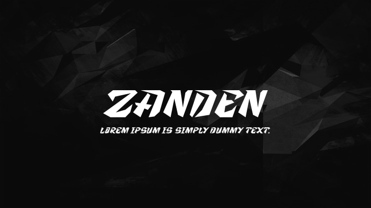 Zanden Font Family