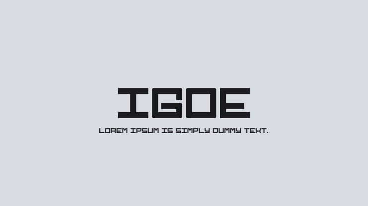 Igoe Font