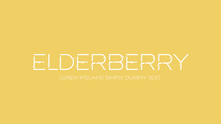 Elderberry Font