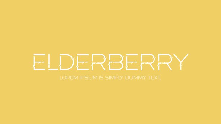 Elderberry Font
