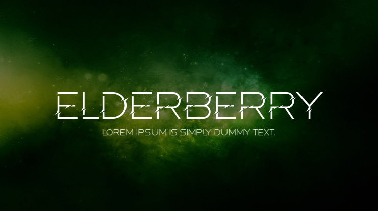 Elderberry Font