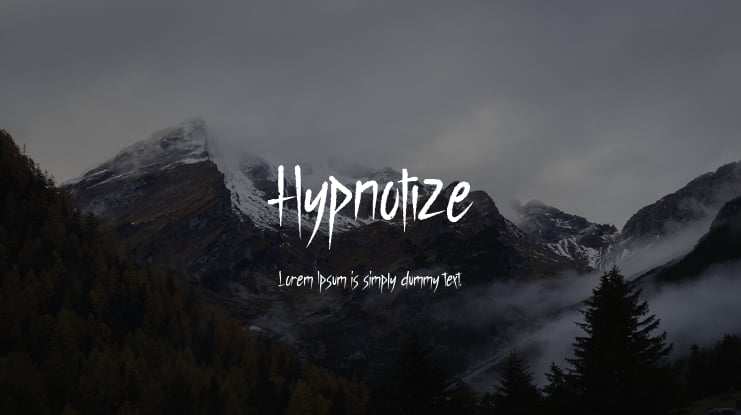 Hypnotize Font