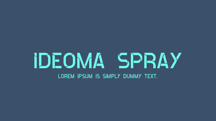 Ideoma Spray Font