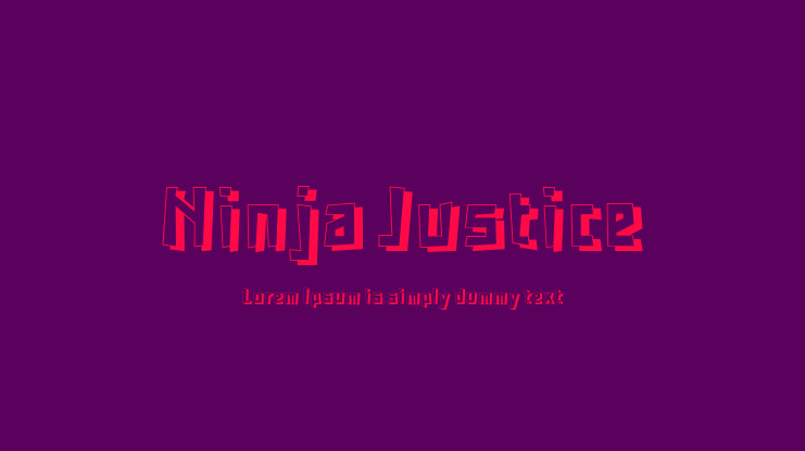 Ninja Justice Font