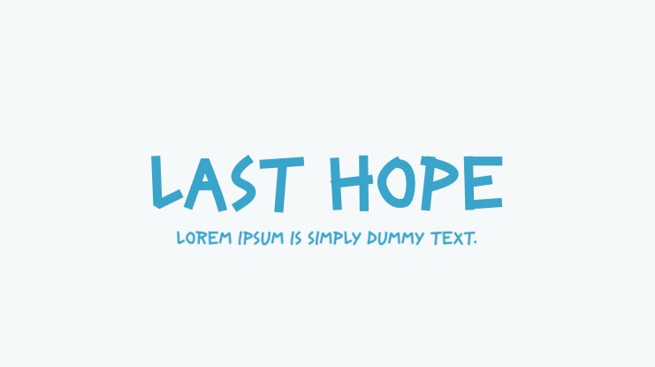 Last Hope Font