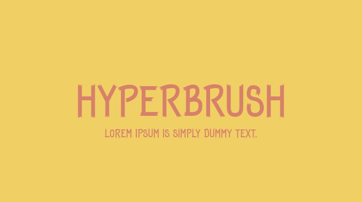 HyperBrush Font