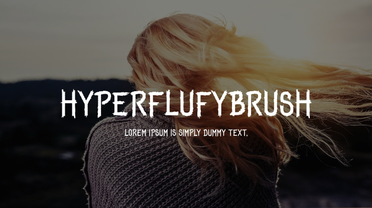 HyperFlufyBrush Font