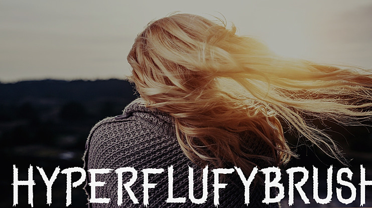 HyperFlufyBrush Font