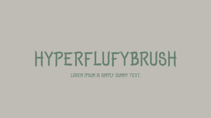 HyperFlufyBrush Font