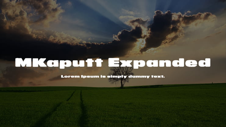 MKaputt Expanded Font