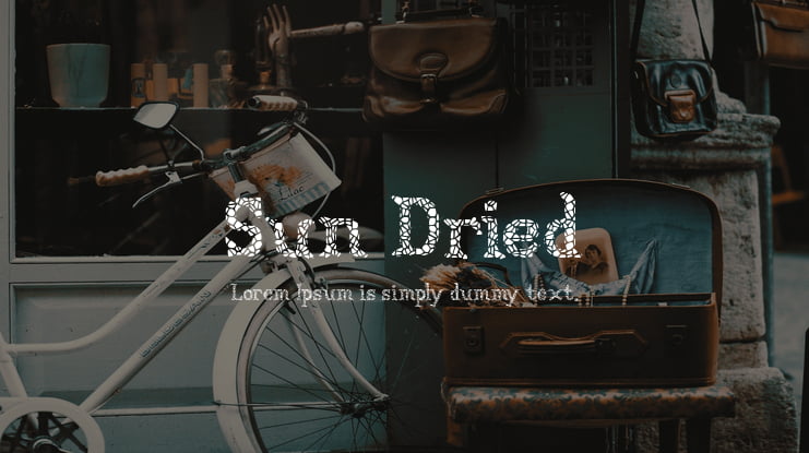 Sun Dried Font