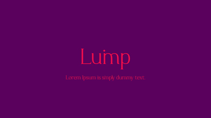 Luimp Font Family