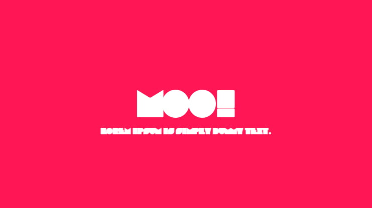Moo! Font