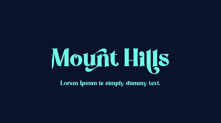 Mount Hills Font