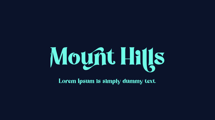 Mount Hills Font