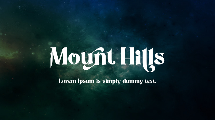 Mount Hills Font