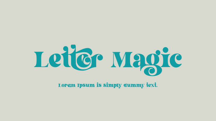 Letter Magic Font