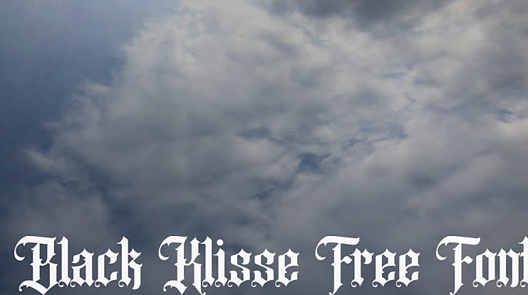 Black Klisse Free Font