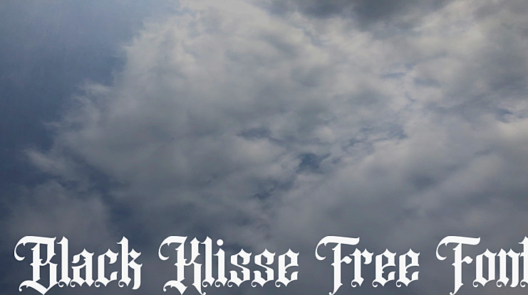 Black Klisse Free Font