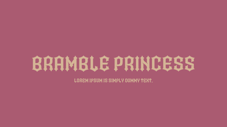 Bramble Princess Font Family