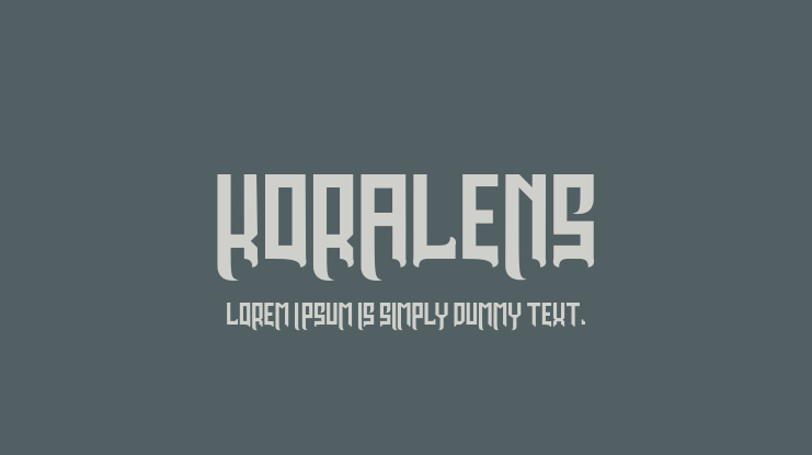 KORALENS Font