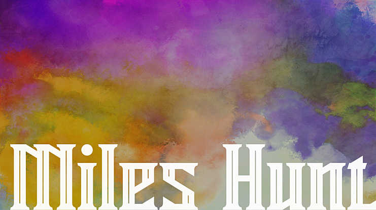 Miles Hunt Font Family