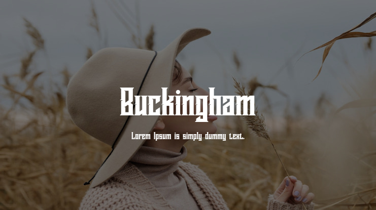 Buckingham Font Family