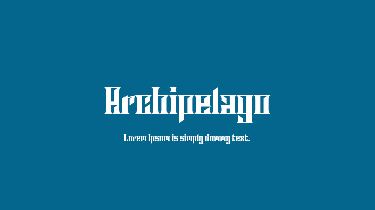 Archipelago Font Family